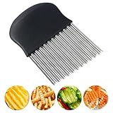 Redamancy 1 Stück Pommes Wellenmesser, Wellenmesser Rostfreier Stahl,...