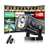 Beamer 1080P mit WiFi & Bluetooth Android Projektor, Mini Beamer 4k mit...