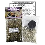 ERDRAUCH Kraut Elfenrauch zum RÄUCHERN. 5-TLG Räucherset - 60ml...