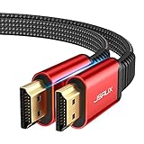 JSAUX 4K HDMI Kabel 3Meter [4K@60Hz,HDMI 2.0,18Gbps] 4K Flach HDMI 2.0...