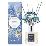 Airkeep Raumduft Kaschmir Vanille Duft, Reed Diffuser mit 8 Duftstäbchen,...