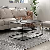 [en.casa] Couchtisch Solund Beistelltisch Metall Schwarz Wohnzimmertisch...