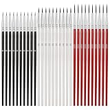 Prasacco 30 Stück Feine Pinsel Set,Detailpinsel 3 Größen #0#00#000...
