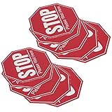 Riuulity Stoppschild-Aufkleber, Umweltfreundlicher Warnaufkleber für...