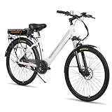 Hiland 26 Zoll Elektrofahrrad E-Bike, E-Cityrad mit 36V 7.8Ah Lithium-Akku,...