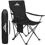 MOUNTREX Campingstuhl Klappbar (bis 120kg) - Klappstuhl mit Verstellbare...