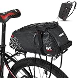 KEMIMOTO 2 IN 1 Gepäckträgertasche, 8L & Wasserdicht Fahrradtaschen für...