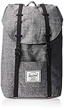 Herschel Retreat Classics Rucksack Unisex, Raven Crosshatch/Black/Black...