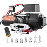 VEVOR Elektrische Seilwinde 4500lbs/2041kg Offroad Motorwinde Seilzug...