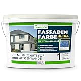 derendo Silikonharz Fassadenfarbe Beige ULTRA Wetterschutz Altweiss 1l...