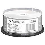 Verbatim BD-R DataLifePlus Blu-ray Rohlinge, 50 GB, Blu-ray-Disc mit...