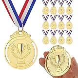 GeeRic Goldmedaille für Kinder, 12 Stück Gewinner Goldmedaillen für...