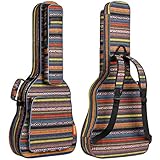 CAHAYA Bohemian Gitarrentasche Gig Bag 15,6mm Gepolsterte Wasserdicht...