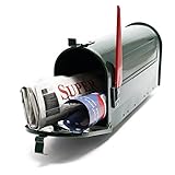 Wiltec US Mailbox grün 180 x 220 x 480 mm, amerikanischer Briefkasten mit...