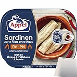 Appel Sardinen zarte Filets ohne Haut Piri-Piri in feinem Olivenöl (105g...