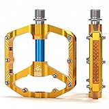 KADACHA Fahrradpedale, StVZO-konforme Plattformpedale mit Reflektoren,...