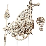 UGEARS Aero Clock 3D-Puzzle – Vatertagsgeschenk, Holzmodellbausätze für...