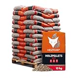 HEIZFUXX Holzpellets Red 6mm 15kg x 65 Sack 975kg 1 Palette Pellets...