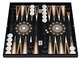 HBS GAMES Midnight Pearl Design Backgammon Strategie Brettspiel...