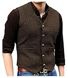 Solovedress Mens Vintage Classic Wolle Anzugweste Formale Regular Fit Weste...