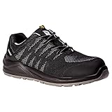 Sicherheitshalbschuh SportStar 5108 Gr.45 schwarz/ grau S1P SRC ESD PES...