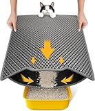 Conlun Katzenklo Matte, 58x40cm Waben Doppelschicht Katzenstreu Matte,...