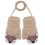 AIDIER Baby Jungen Mädchen Winter Strickhandschuhe Warme...