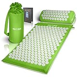 High Pulse Akupressurmatte mit Kissen und 5 Ringen - Komplettset zur...