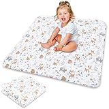 Krabbeldecke für Baby 100x100 cm - weiche Kinder Babymatte Spieldecke...