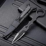 Amacigana Klein Messer, EDC Messer mit Kydex Scheide, Pocket Knife, 17CM...