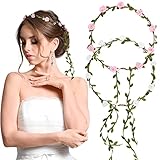 BETESSIN 2Pcs Blumenkranz Haare Blumenkrone Damen Mädchen Boho Blumen...