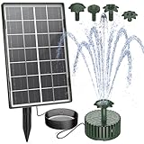 AISITIN Solar Springbrunnen für Außen, 3,5W Dunkelgrün Solar Fontäne...