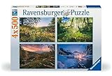 Ravensburger Puzzle - 4 Jahreszeiten - 4X 500 Teile Puzzle für Erwachsene...