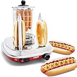 Salco Hot Dog Maker im Retro-Diner-Style - 450W, Dampfgarer mit...