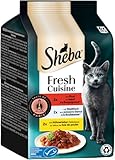 SHEBA® Portionsbeutel Multipack Fresh Cuisine Taste of Paris mit Rind und...