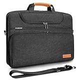 DOMISO 17 Zoll Wasserdicht Laptop Tasche Aktentasche Herren Schultertasche...