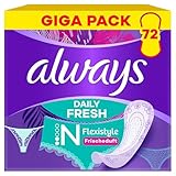 Always Daily Fresh Normal Flexistyle Slipeinlagen 72 Stück, Mit...