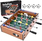 GOLDGE Mini Kickertisch Fußballtisch Kicker inkl. 4 Kickerbälle Maße...