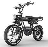HITWAY E-Bike BK30 Unisex Elektrofahrrad mit 20' x 4.0' Fat Reifen, 48V...