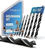 STONE REEF 8-teiliges Holzbohrer-Set [inkl. Aufbewahrungsbox], 3-10 mm...