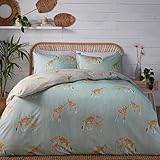 Fusion Bettbezug mit Giraffen-Motiv, Einzelbettgröße (140 x 200 cm),...