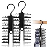 Krawattemhalter, 2 Stück Tie Belt Rack Organizer X Verstellbarer...