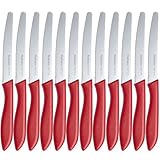Brotmesser Wellenschliff,12 teilig,Ruffulon Brötchenmesser Set,23 cm...