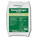 Beckmann Profi Rasendünger Starter 25 kg Rasenstarter Dünger mit viel...