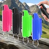 4 X klein Pfefferspray Schlüsselanhänger, Pfefferspray Selbstverteidigung...