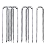 Bodenanker Trampolin,Schwerlast【J/Uförmige】 Metall 32cm Boden Heringe...