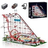 UROINT Achterbahn Gebäude Set, Motorisierte elektrische Zugbahn, Stadt...