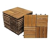 SAM® Terrassenfliese 02 aus Akazien-Holz, FSC® 100 % zertifiziert, 11er...