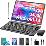 Android Tablet,11 Zoll Tablet Android 14 mit Tastatur, 12GB+256GB, 1TB...