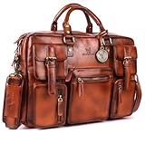 DE LAMASSU® Dorian Laptoptasche aus Leder – Unisex Business Tasche bis...